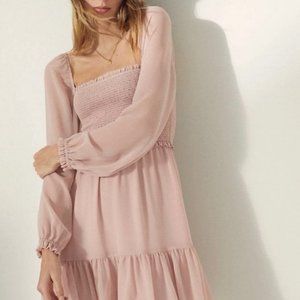 Wilfred | Aritzia Tempest Mini Dress - XS - Mauve Mousse Pink